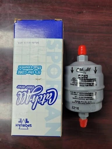 Sporlan C-052 Catch-All 400200 Refrigeration Filter Drier 1/4 SAE Flare(pic1) Sporlan C-052 Catch-All 400200 Refrigeration Filter Drier 1/4 SAE Flare(pic1)